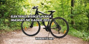 Elektrikli Bisiklet Plaka Masrafı Ne Kadar 2025