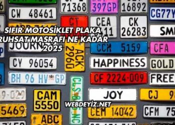 Sıfır Motosiklet Plaka Ruhsat Masrafı Ne Kadar 2025