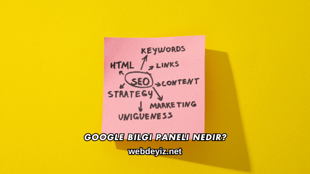 Google Bilgi Paneli Nedir?