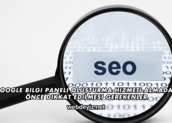 Google Bilgi Paneli Oluşturma Hizmeti Almadan Önce Dikkat Edilmesi Gerekenler