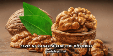 Ceviz Ne Kadar Sürede Etki Gösterir?