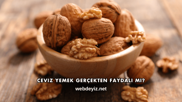 Ceviz Yemek Gerçekten Faydalı mı?