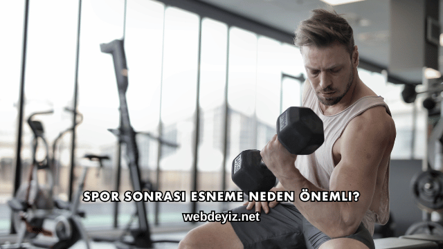 Spor Sonrası Esneme Neden Önemli?